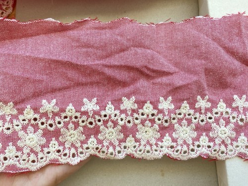 Bordo pizzo cotone - di,