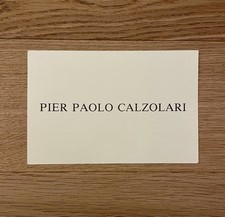 Pier Paolo CALZOLARI, Arte Povera, invito mostra Gentili Arte, Firenze 1991