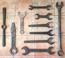 Vintage Lotto 10 chiavi inglesi attrezzi Esagono Per Candela Dowidat Hinsdale