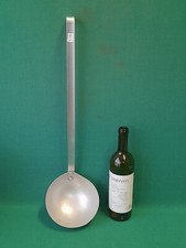 GRANDE VECCHIO MESTOLO UTENSILE DA CUCINA ARREDO VINTAGE ALLUMINIO. AK7