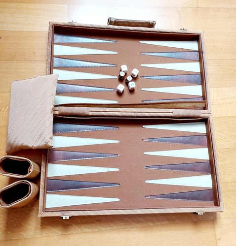 Backgammon vintage legno e - in,