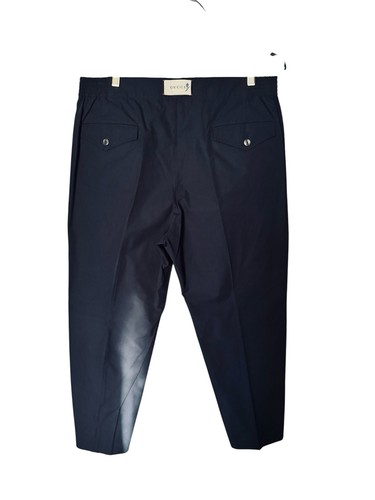 Pantalone gucci blu popeline - pantalone,