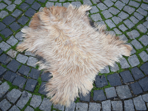 Tappeto pelle capra angora - tappeto,