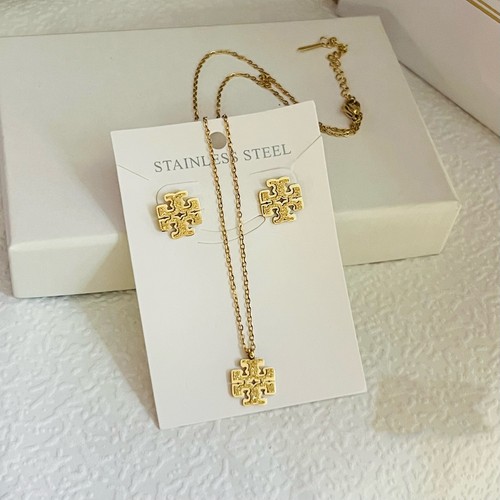 Set collana smaltata strass
