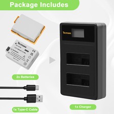 2x LP-E8 batteria e caricatore