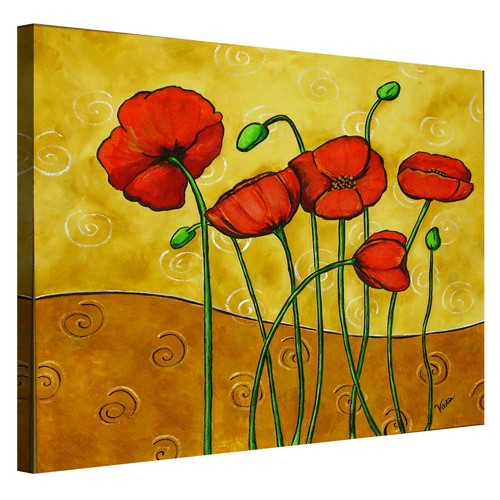 Quadro floreale papaveri con - floreale,