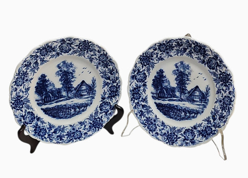 Coppia piatti decorativi - coppia,