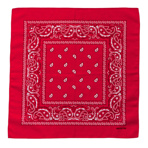 Motivo cachemire rosso - rosso, bandana