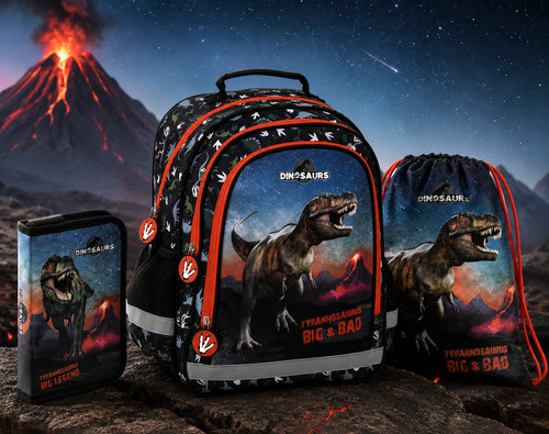 Zaino scuola dinosauri 1 - zaino, 3