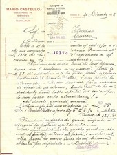 1928 GENOVA Liquidazione acciughe Feliciano DALMASSO