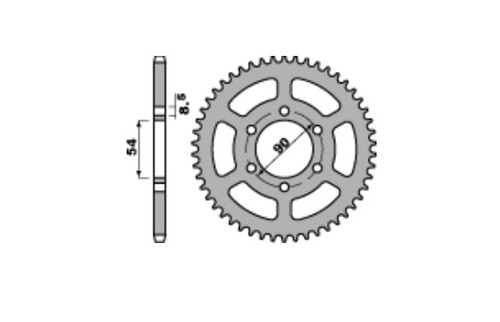 Corone z48 malaguti 125 - 125, motard