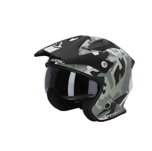 Casco moto alpinismo jet trial - casco,