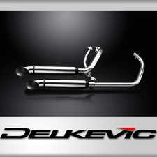 SILENZIATORE PERSONALIZZATO YAMAHA XV125 XV250 VIRAGO 88-17 SCARICO COMPLETO 2-2 410mm