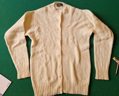 Cardigan colore bianco panna