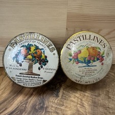 Pastilline caramelle caramelle vintage anni 30/40 francesi latta lotto di 2