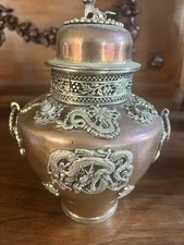 Vaso tibetano in rame con