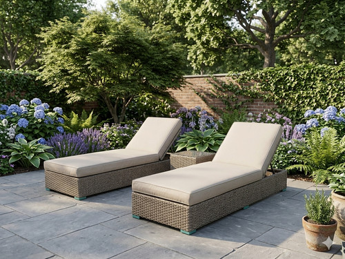 Lettino prendisole rattan - lettino,