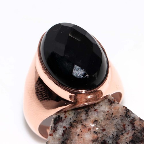 Anello uomo onice nera