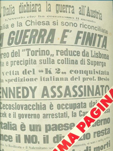 Prima pagina 1867 1981 - prima, 1867-1981