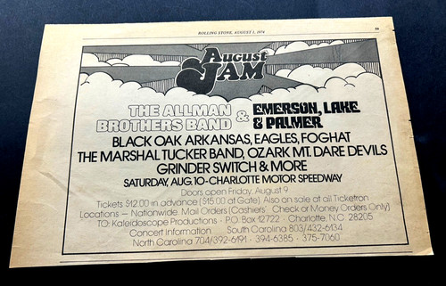 1974 eagles allman brothers - eagles, /