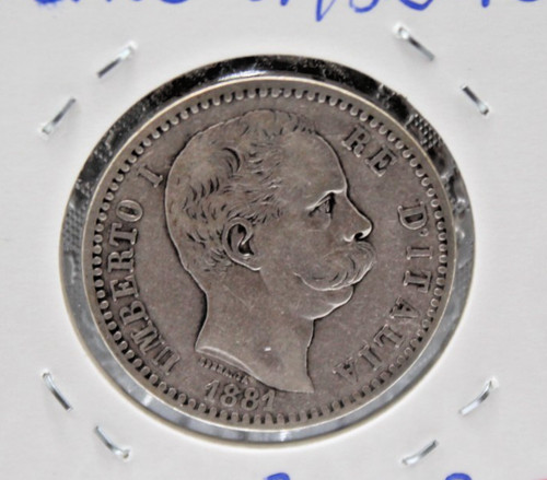 Moneta 1881 italia regno - regno, 2