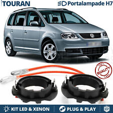 Coppia ADATTATORI Portalampada per VW TOURAN I 03-07 montaggio KIT LED xenon H7