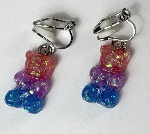 Orecchini clip orso gommoso - orso,