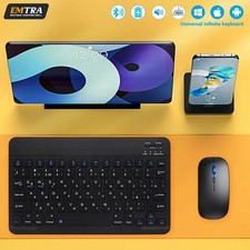 Tastiera E Mouse Bluetooth Wireless Per iPad Samsung Huawei Tablet PC Android