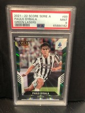 2021 - 22 Score Serie A PAULO DYBALA GREEN LASERS LIMITED 5/5 #89 PSA 9 OTTIME CONDIZIONI