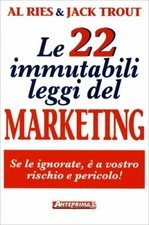 LIBRO LE 22 IMMUTABILI LEGGI DEL MARKETING - AL RIES, JACK TROUT