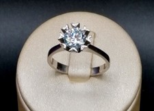 1,00 CT. ANELLO SOLITARIO ORO