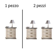 COMODINO IN LEGNO SHABBY CHIC