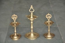 3 Pz Lampade In Ottone Fatte A