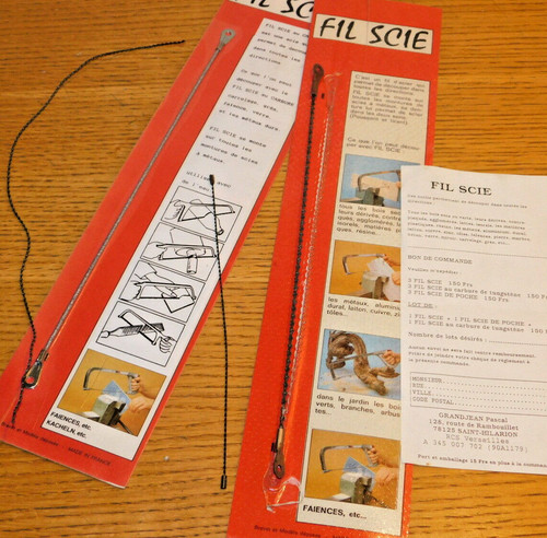 Vintage lame fil scie - 1x, de