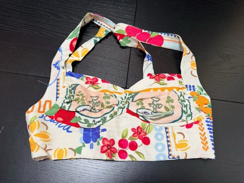Zara crop top floreale - crop,