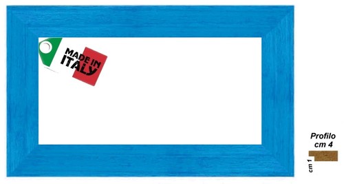 Cornice azzurra piatta - , opaca