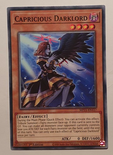 Yugioh capricious darklord - yugioh,