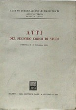 centro internazionale magistrati severini Atti del 2° corso di studi perugia