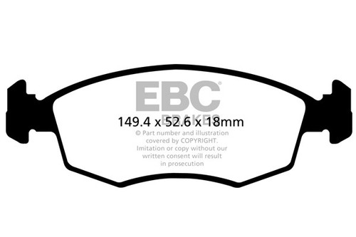 Pastiglie freno anteriori ebc - pastiglie,