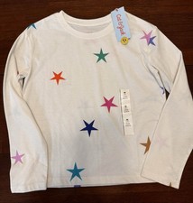 Top Cat & Jack bambina manica lunga bianco stella M (8)