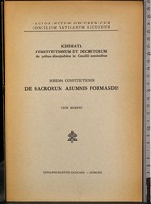 DE SACRORUM ALUMNIS FORMANDIS. AA.VV. TYPIS VATICANIS.