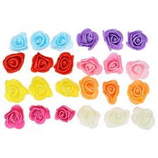  200 Pcs Simulazione Rosa Mini Fiori Di Stoffa Artificiali Rose Fiore