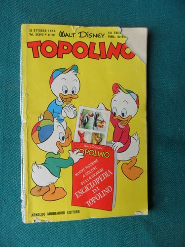Mondadori topolino n 221 - mondadori,
