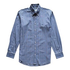 Etro Mens Shirt S Stripes Blue