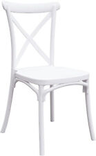 SEDIA POLIPROPILENE BAR RISTORANTE CUCINA SEDIE INTERNO ESTERNO BIANCO CROSS 412