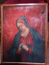 olio su tela madonna fine 8 inizio 900