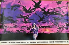 MANIFESTO,Galleria Arte Borgogna MILANO 1971 FERNANDO DE FILIPPI MOSTRA,DESIGN