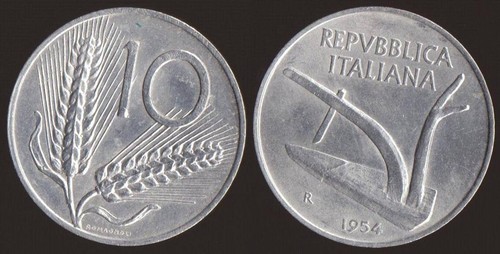 Lire 1954 italia - 1954, spl