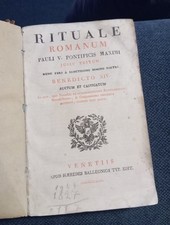 Rituale Romanum 1827 Libro