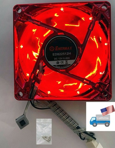 Nuovo enermax 80mmx25mm rosso - nuovo,